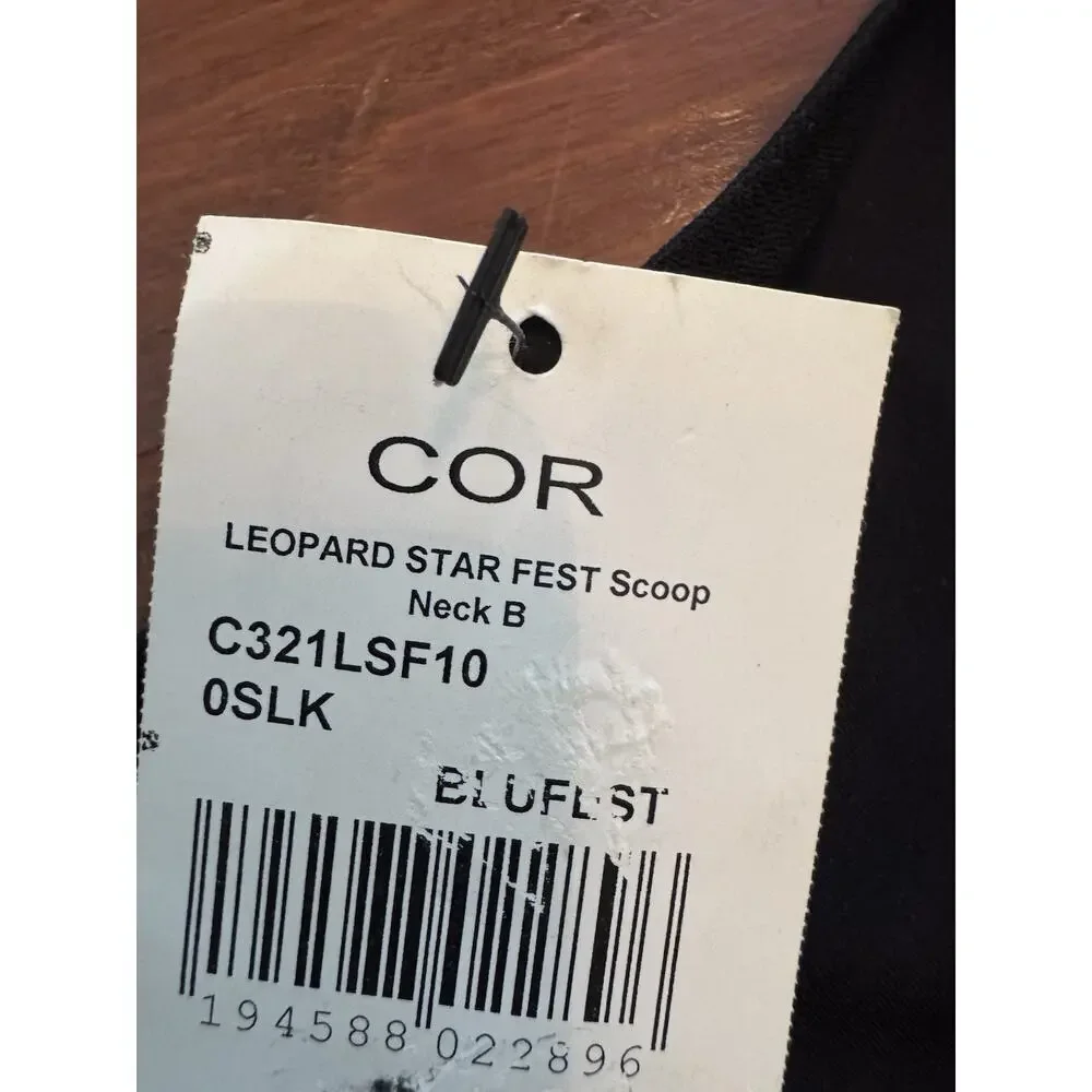 COR designed by Ultracor Printed Scoop Neck Sports Bra $89 Size Small NWT
